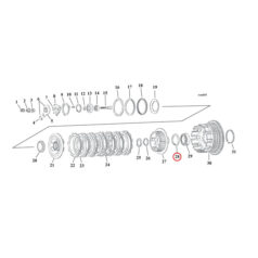 Ret. ring, clutch hub - L84-90 XL Sportster