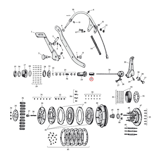 Bushing, clutch gear - 41-73 45" SV