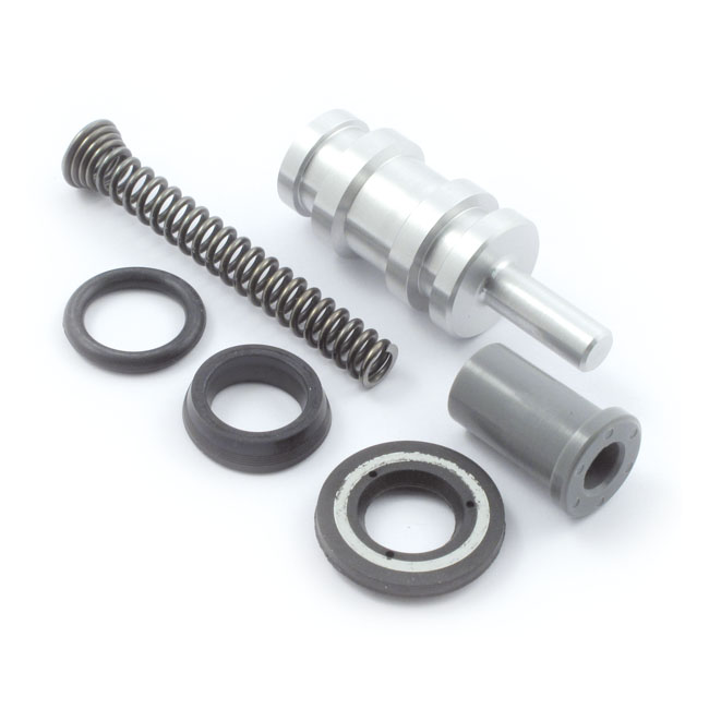 Handlebar master cylinder, rebuild kit 11/16" bore - 96-14 Softail; 96-17 Dyna; 96-07 FLT/Touring; 16-18 Trikes; 96-03 XL Sportster