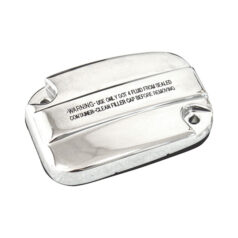 Handlebar master cylinder cover kit, clutch. Chrome - 14-16 FLT/Touring; 06-17 V-Rod