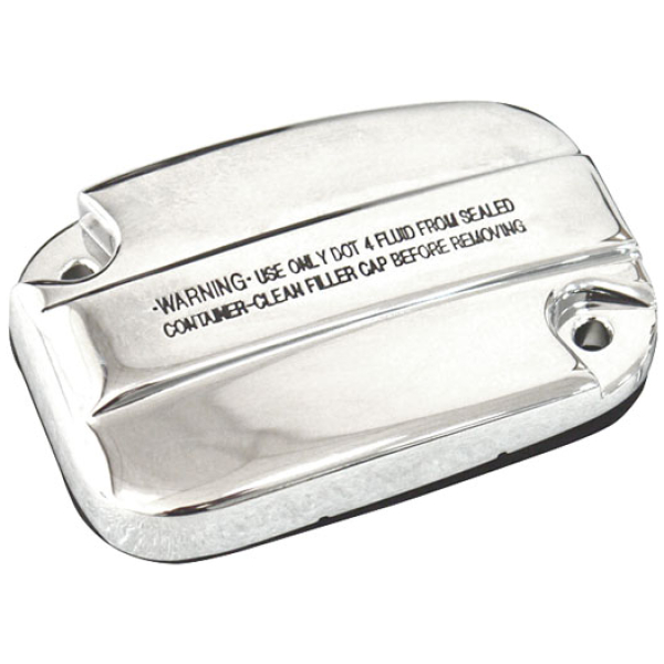 Handlebar master cylinder cover kit, clutch. Chrome - 14-16 FLT/Touring; 06-17 V-Rod