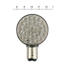 'Lollipop' flat LED taillight & turn signal bulb. Amber