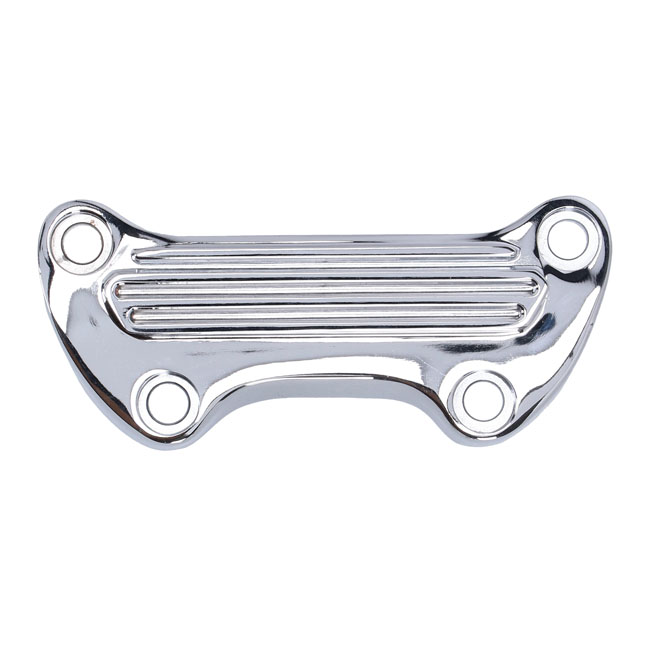 Handlebar top clamp, without skirt - Diverse 73-23 Big Twin, XL Sportster (Exkl. FLT/Touring). Med stänger 1" diameter