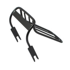 Luggage rack, for bobbed rear fender. Black - 84-99 FXST