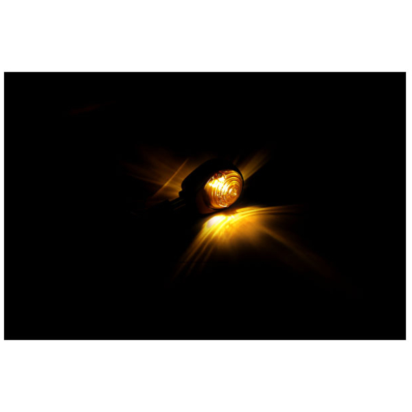 Full size Bulls-Eye, in-bar turn signals. Black. Smoke lens - Bild 2