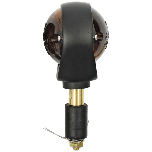 Full size Bulls-Eye, in-bar turn signals. Black. Smoke lens - Bild 3