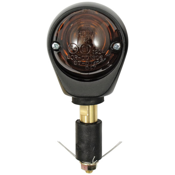 Full size Bulls-Eye, in-bar turn signals. Black. Smoke lens - Bild 4