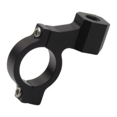 CNC mirror clamp 10mm threaded. Black - Universal för 1" / 25,4 mm diameter styre