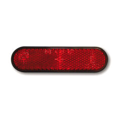 Universal B-Seen reflector. Rectangular/round corners. Red