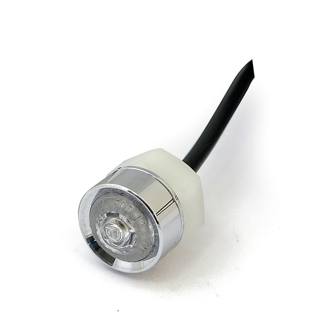 Mono LED taillight insert. Chrome - Universal