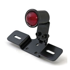 Old school LED taillight, type 3. Black. Red lens