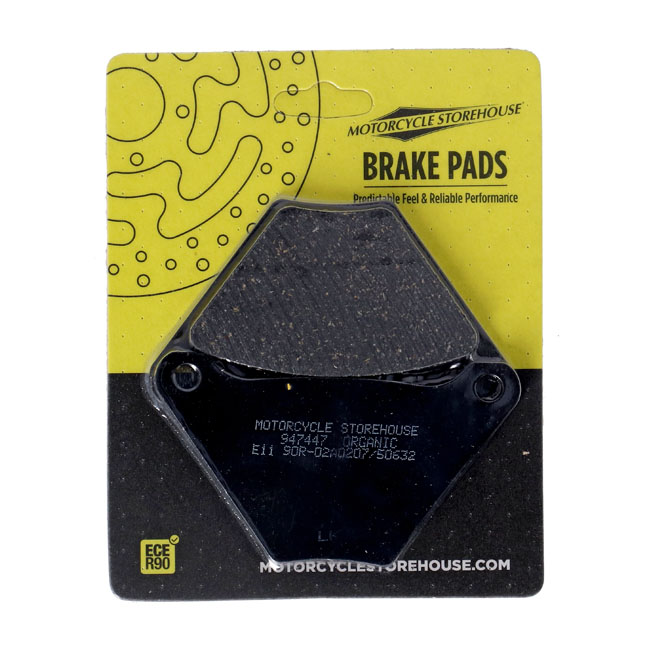 MCS, brake pads front & rear. Organic - Fram: 1973 XL Sportster, FX; 72-84 FL. 
Bak: 73-80 FL; 73-83 FX.