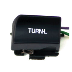 Left turn, handlebar switch. Black - 82-95 H-D