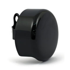 Horn cover, smooth round. Black - 93-24 H-D med sidomonterade horn