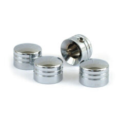Head bolt cover kit. Grooved, chrome - L85-17 Big Twin (exkl. M8); 92-22 XL Sportster; 08-12 XR1200