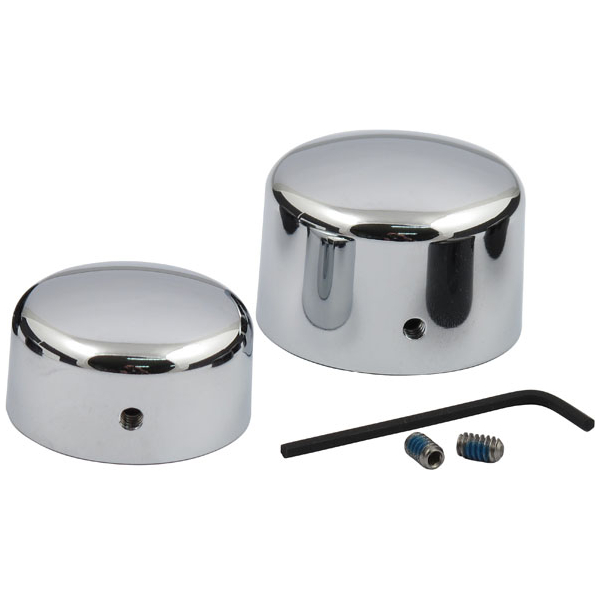Rear axle nut cap kit - 08-23 Softail (Exkl. FXCW/C, FXSB, FXSBSE, FXSE; 18-23 FLFB, FLFBS, FLSB, FXBR, FXBRS, FXDRS); 08-17  Dyna