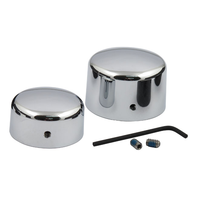 Rear axle nut cap kit - 08-23 Softail (Exkl. FXCW/C, FXSB, FXSBSE, FXSE; 18-23 FLFB, FLFBS, FLSB, FXBR, FXBRS, FXDRS); 08-17  Dyna