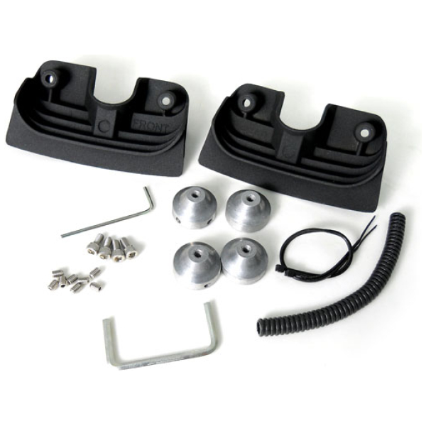 Head bolt bridge cover set. Finned, black - 99-17 bränsleinsprutad Twin Cam (exkl. förgasarmodeller)