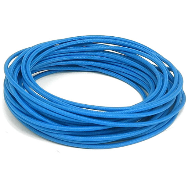 Classic cloth covered wiring, 25ft. roll. Blue - Universal