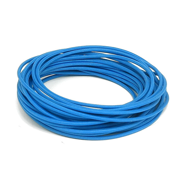 Classic cloth covered wiring, 25ft. roll. Blue - Universal