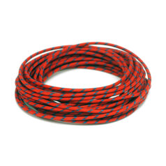 Classic cloth covered wiring, 25ft. roll. Red/Blue - Universal