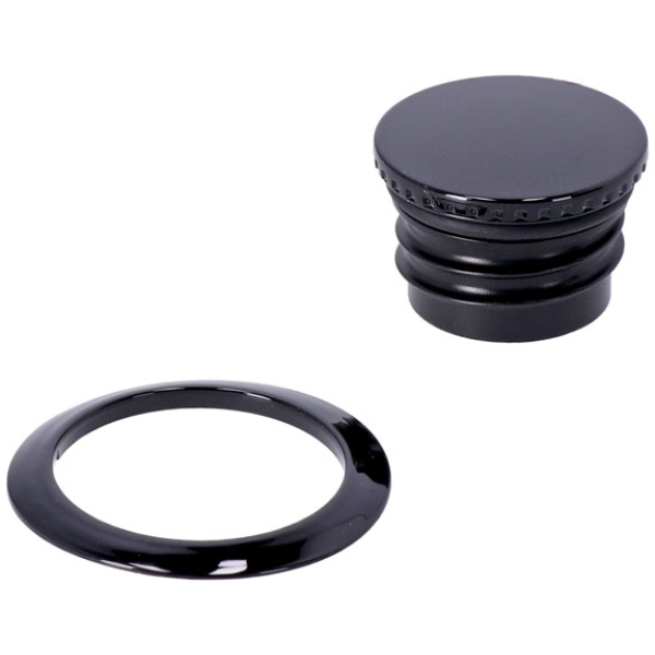 Pop-up gas cap black - Softail: 18-20FXBB Street Bob 107; 21-24 FXBBS Street Bob 114; 18-20FXBR Breakout 107; 18-22FXBRS Breakout 114; 23-24 FXBR Breakout 117; 20-24 FXST Softail Standard 107