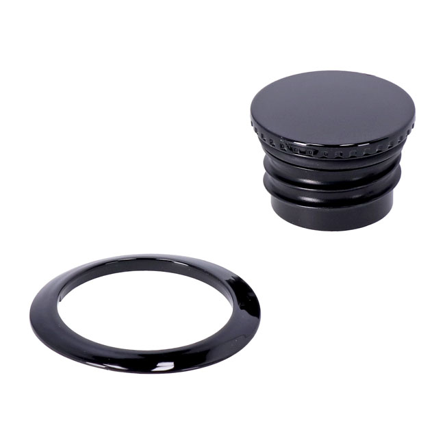 Pop-up gas cap black - Softail: 18-20FXBB Street Bob 107; 21-24 FXBBS Street Bob 114; 18-20FXBR Breakout 107; 18-22FXBRS Breakout 114; 23-24 FXBR Breakout 117; 20-24 FXST Softail Standard 107