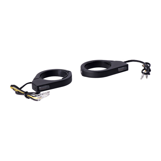 MCS, fork clamp turn signal set. ECE - Universal