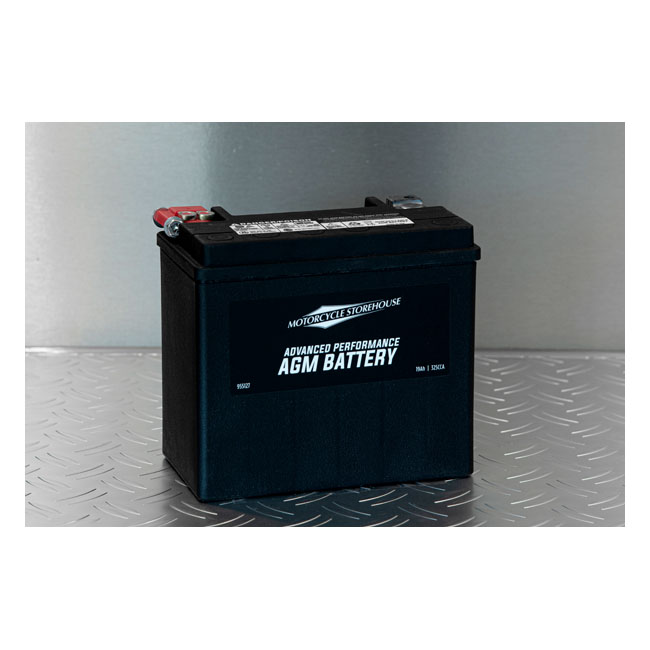 MCS, advance series - AGM sealed battery. 12v, 19ah, 325cca - 91-96 Softail, Dyna