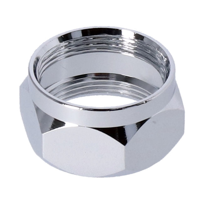 Petcock nut. Chrome - 94-06 Big Twin