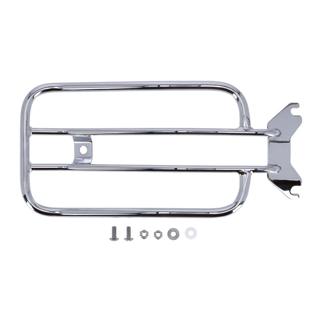 Solo seat luggage rack, 7". Chrome - 18-20 FLFB Fat Boy 107. Med solosits - Bild 3