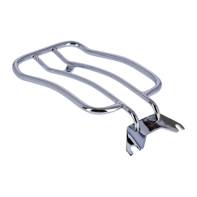 Solo seat luggage rack, 7". Chrome - 18-20 FLFB Fat Boy 107. Med solosits