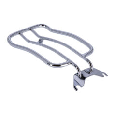 Solo seat luggage rack, 7". Chrome - 18-20 FXB Fat Bob 107; 18-20 FXBRS Breakout 114. Med solostol