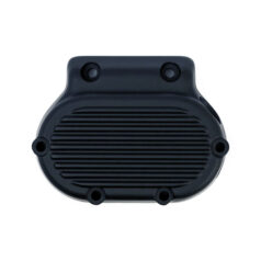 Transmission end cover ribbed, cable clutch. Black - 87-06 Softail; 87-06 FLT/Touring; 91-05 Dyna. (exkl. alla FXR)