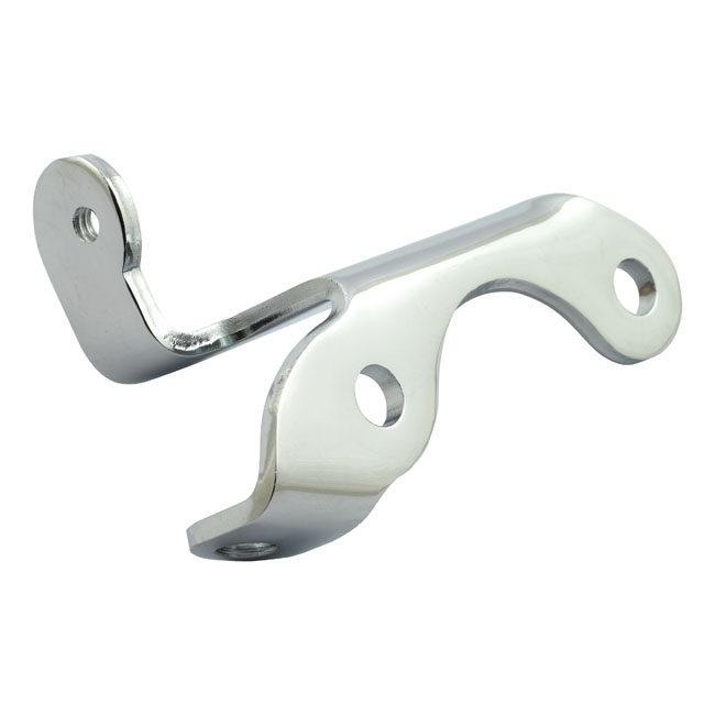 Oil tank/clutch cable mounting bracket. Chrome - L79-E84 FL, FLH