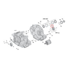 Sprocket shaft bearing spacer shim .106" - 69-02 Big Twin, Twin Cam B