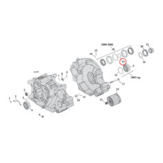 Sprocket shaft bearing spacer shim .112" - 69-02 Big Twin, Twin Cam B