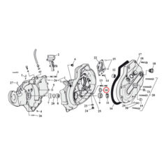 Sprocket shaft bearing spacer shim .098" - 77-03 XL Sportster