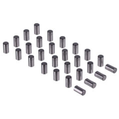 Pinion shaft (right side) crankcase/wheel rollers, +.0006" - 58-86 Big Twin: Kugghjulsaxel (höger sida) rullar, 28 begagnade. 
30-57 Big Twin: Kedjehjulsaxel (vänster sida) rullar, 24 begagnade. 
36-66 Big Twin: Stjärna hjullagerrullar (14 används på vänster bromssida, 12 används på höger sida).