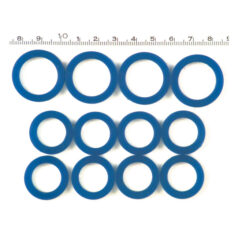 Pushrod cover seal kit, blue silicone - 48-65 Panhead; 66-E79 Shovelhead