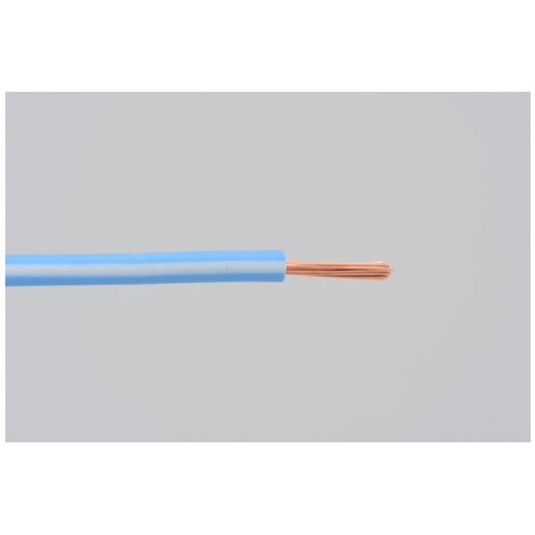 Electrical wire. 2 meter 0.75sq. Light Blue/White - Bild 2