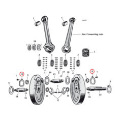 Lockwasher, crankpin nut - 16-73 45" SV