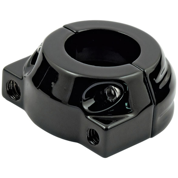 Custom throttle clamp, dual cable - 81-95 Big Twin, XL Sportster