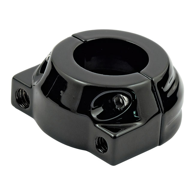 Custom throttle clamp, dual cable - 81-95 Big Twin, XL Sportster
