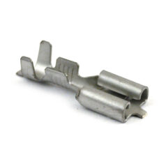 Wire terminal, female spade. 1/4 slot - L63-76 XL Sportster (tryckbrytare för oljepump)