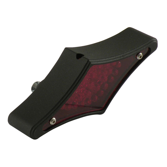 Flat-lens diamond LED taillight. Black - Universal