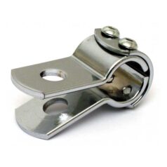 3-piece clamp 7/8". Chrome steel - Runda rör
