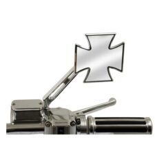 MALTESE CROSS MIRROR, RIGHT SLOTTED STEM - 65-UP H-D
