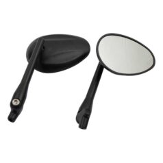 Oval, rotatable stem mirror set - METRISK ADAPTER KRÄVS: K1411 (HON/SUZ/KAW) ELLER K1413 / 508896 (YAM)
