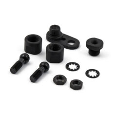 H-D front turn signal swivel kit. Black - 88-17 H-D med styret monterade kulblinkers